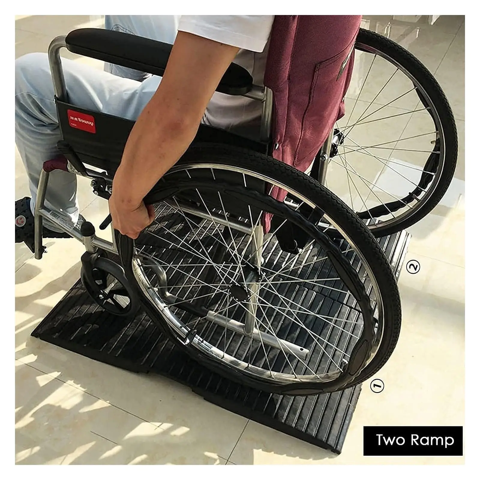 Bridge Ramp for Get in and Out of Houses, Rubber Threshold Ramps for Wheelchairs/Walkers manufacture