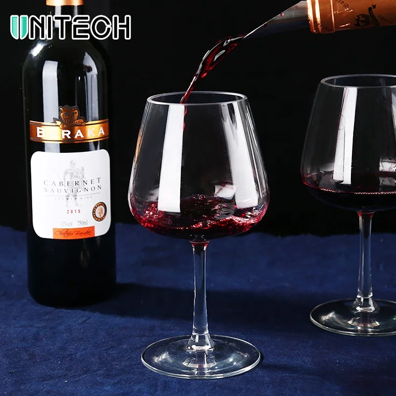 Прозрачные бокалы из тритана, пластиковые бокалы для красного вина 20 унций, прозрачные пластиковые бокалы для вина, бокалы с кристаллами, Цветные Бокалы Для Вина