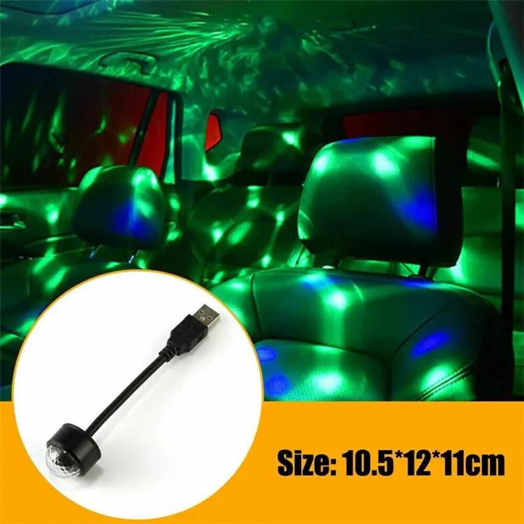 Mini USB LED Auto Ambient Licht Innen Atmosphäre Dekorative Lampe Innenraum  