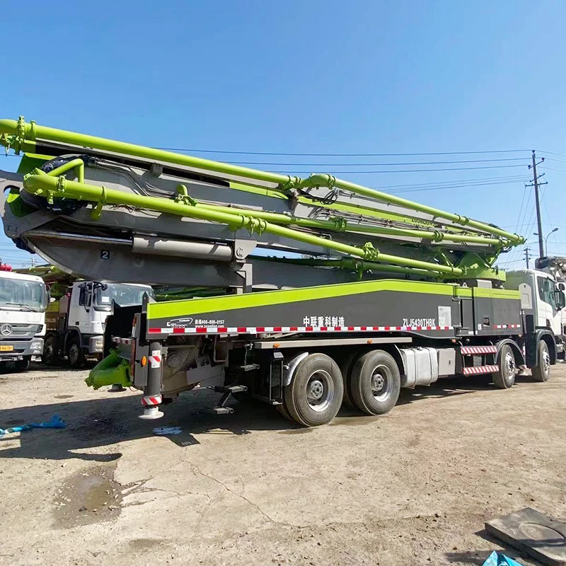 Zoomlion 47 52 56 Meter Scania Used Truck Mounted Concrete Pump Trucks