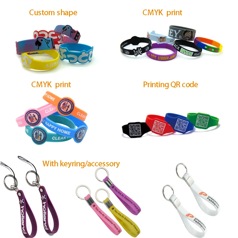 Eco-friendly Professional Custom Logo Make Your Own Logo Bracelet Silicone Wristbands for Event factory