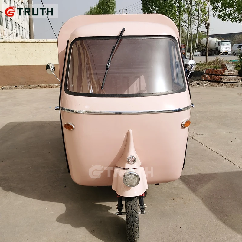 TRUTH Model Bread Oven Trailer Small Electric Outdoor Stainless Steel Mobile Coffee Tricycle 3 Wheel Food Cart