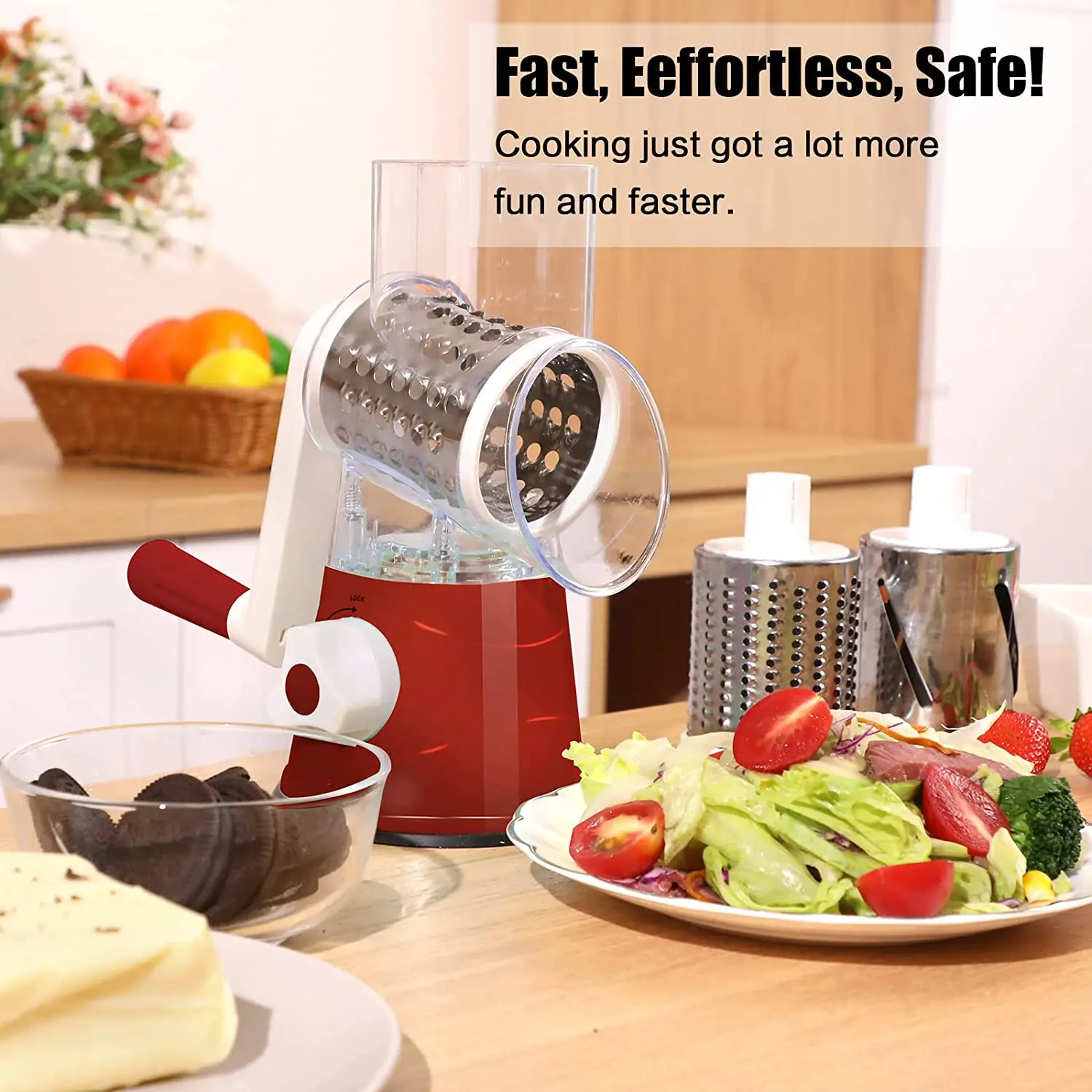 Multi Purpose Manual Food Vegetable Grater Slicer Potato Cheese Grater ...