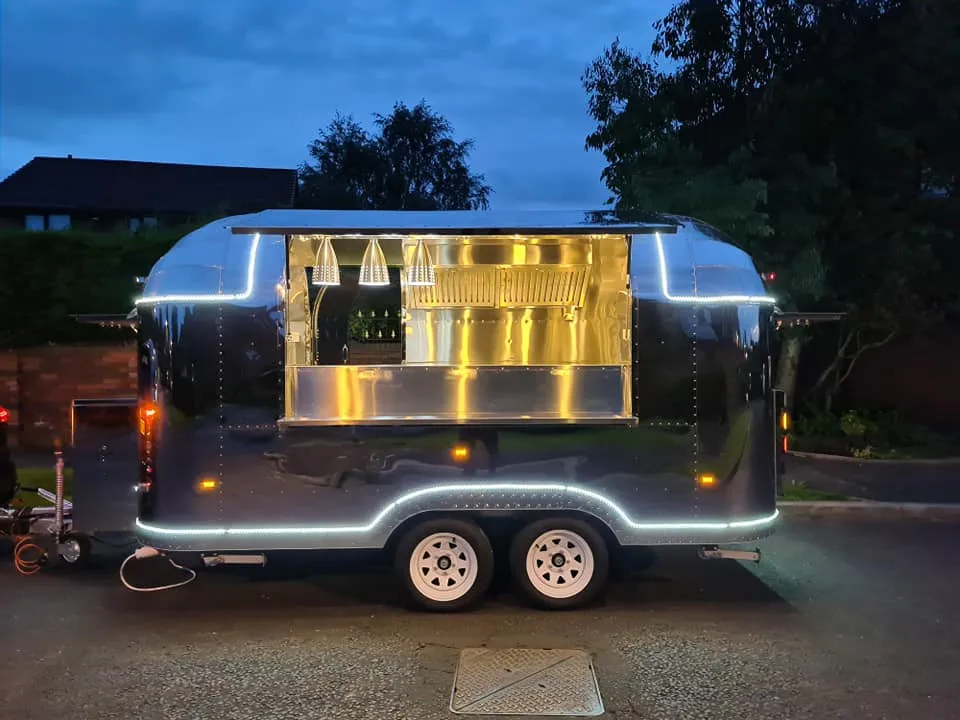Cdsj Outdoor Retro Foodtruck Trailer Hawaiian Outside Dinner Food Truck