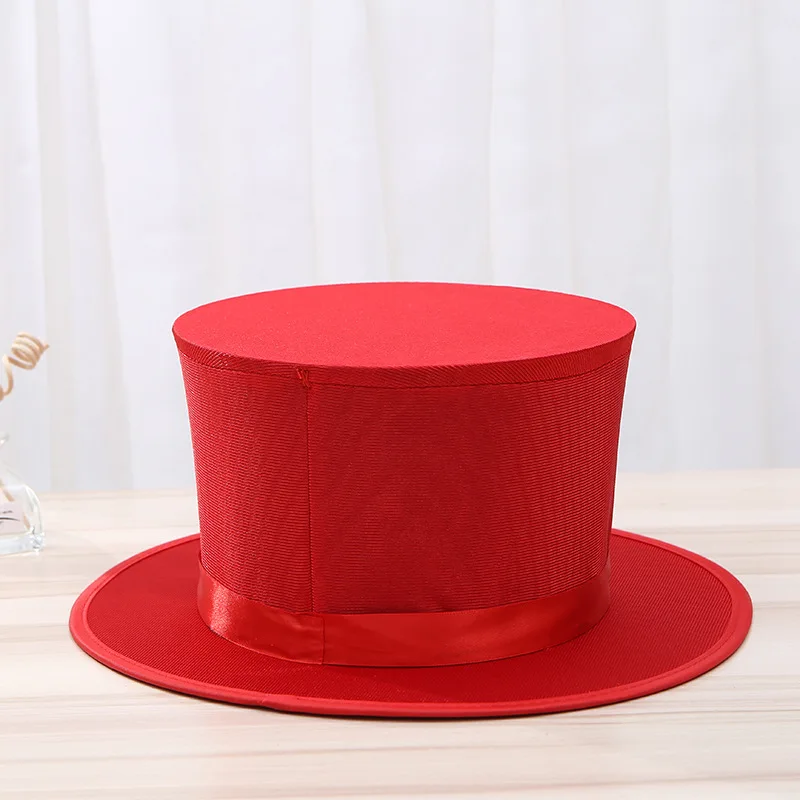 Chapeau Haut De Forme Pliable De Magicien, Avec Compartiment Secret, Accessoire Pour Spectacles, Danse Et Fêtes