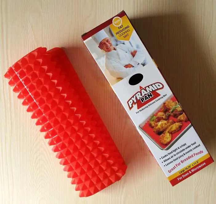 Pyramid Silicone Baking Mat Non-stick Fat Reducing Sheet Cooking Pan Heat Resistant Silicone Mat for Oven Grilling BBQ factory