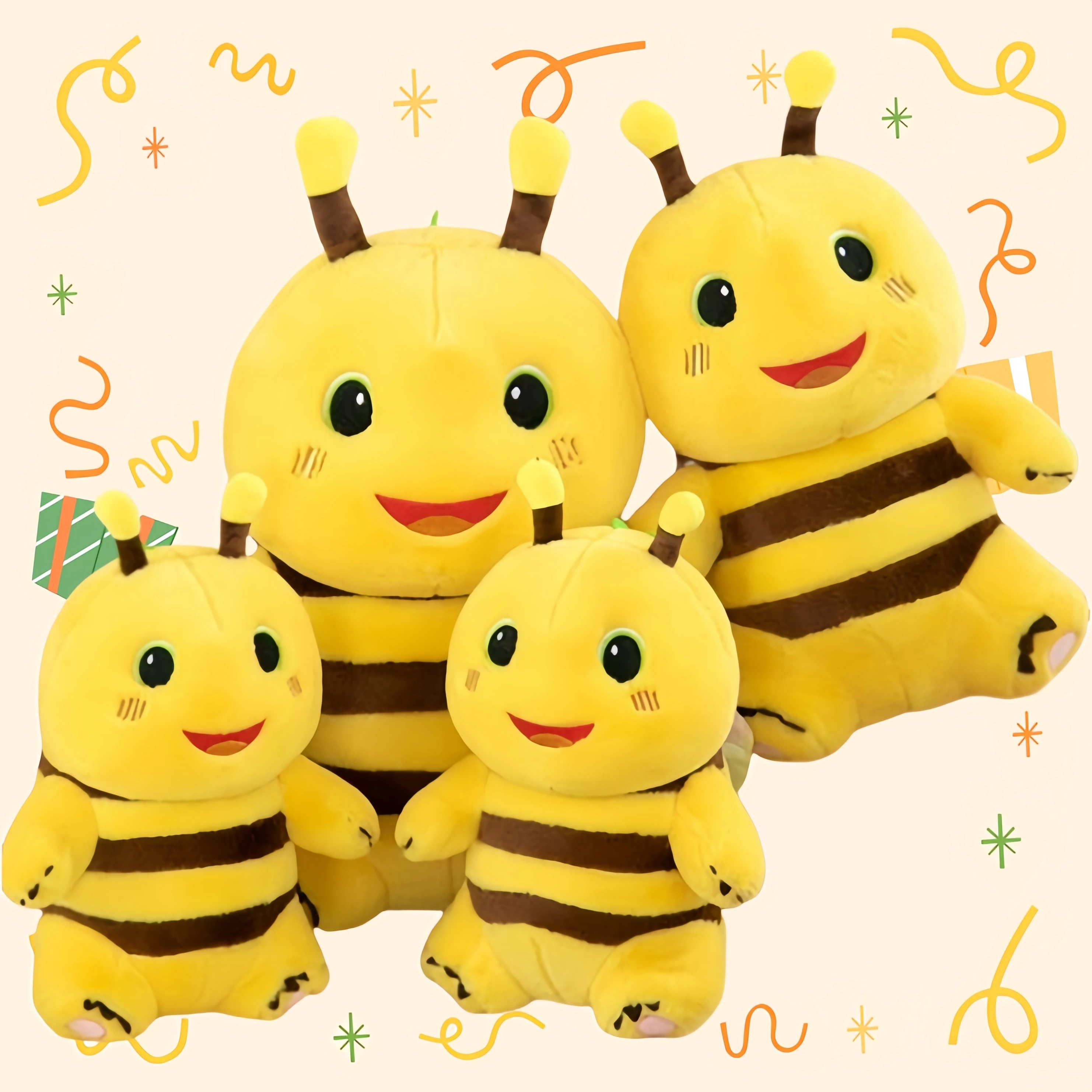 Cute Fat Bee Stuffed Animals Perfect Kids' Gifts