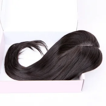 Virgin European Human Hair Toppers For Women Monofilament Hair Topper ...