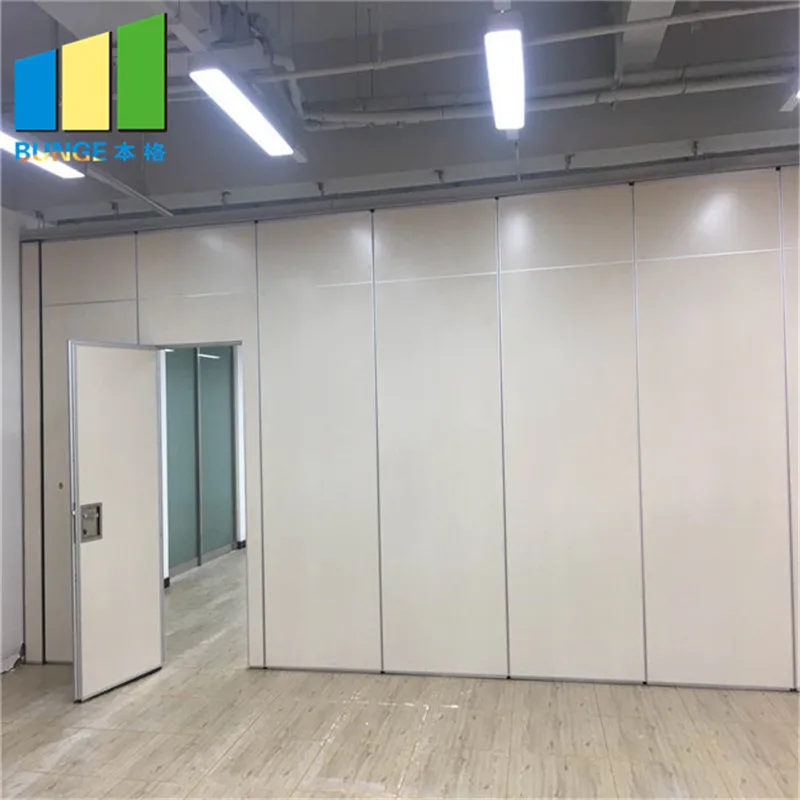 Conference Hall School Acoustic Melamine Foldable Adjustable Partition Moveable Walls Soundproof Sliding Door Operable Partition