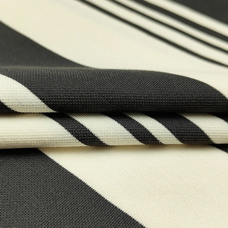 China Wholesale CVC Stripes Fabric Pique Material, Custom Polyester Pique Fabric for Polo Shirt/ details