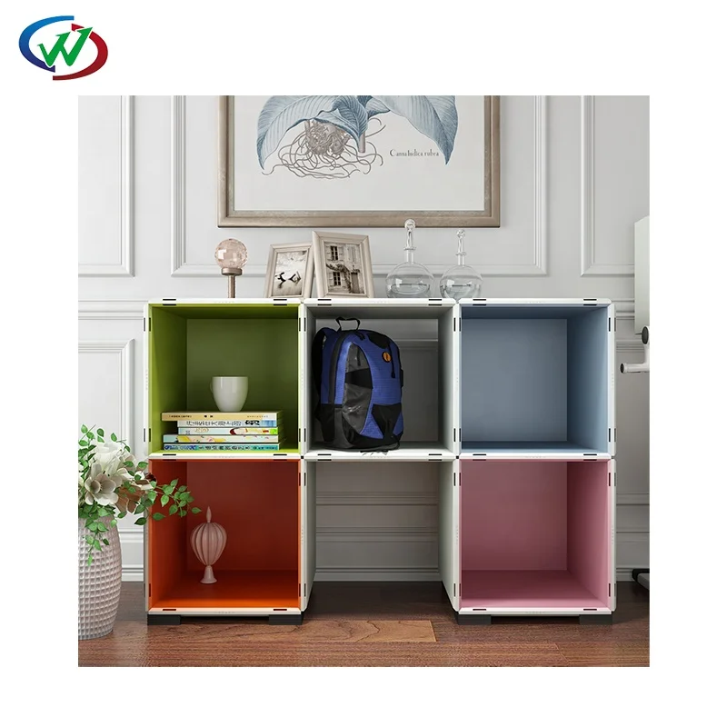 Storage Cabinet DIY Modular Storage Cube Home Furniture Kitchen Furniture DIY Plastic Bedroom Furniture Wardrobe Guangdong 100