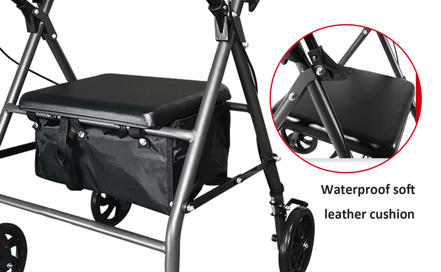 Proper Price Portable Walker Adjustable Height Frame Adjustable Walker for Seniors supplier