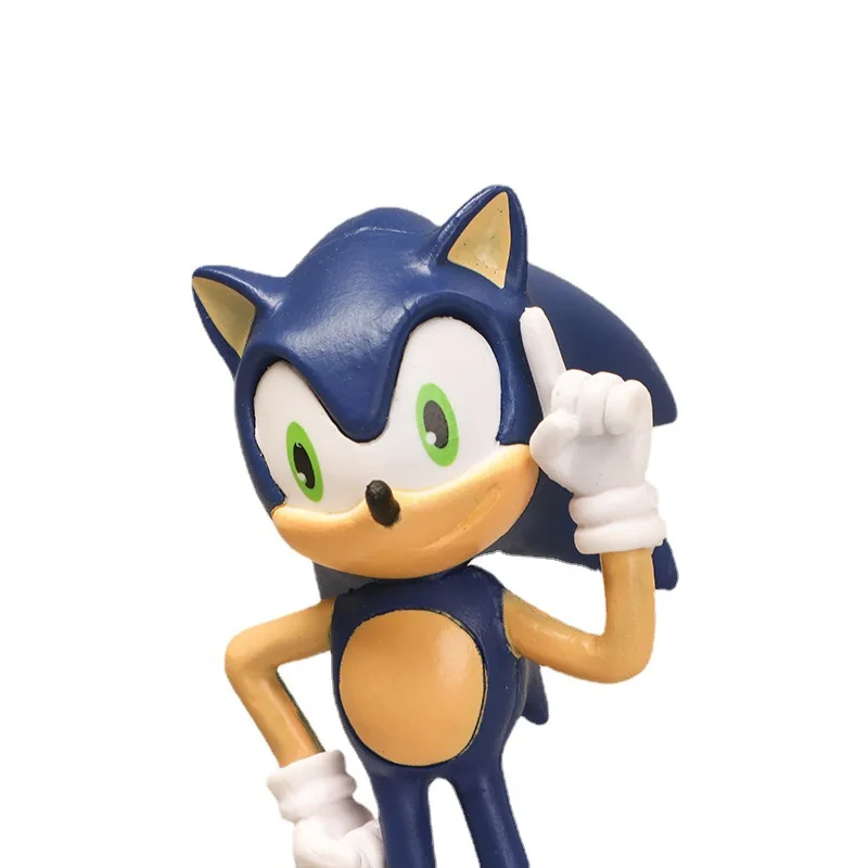 Аниме экшн-фигурка So-nic 6 шт. 12 см большой размер фигурка торта Топпер ПВХ игрушки для детей новинка