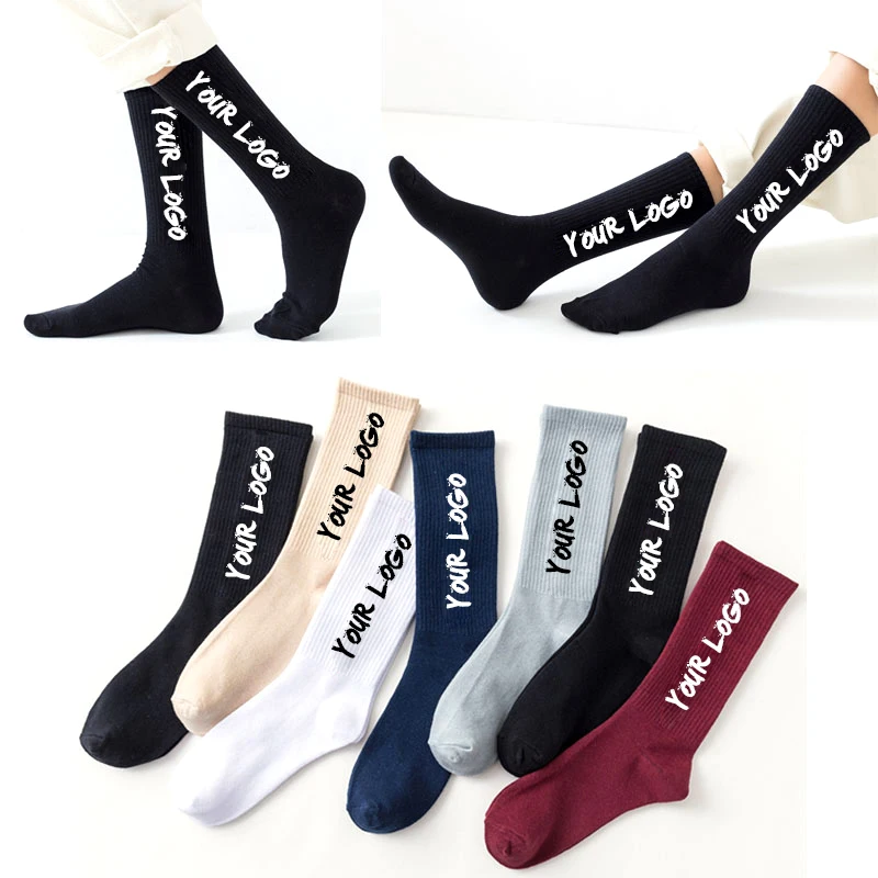 Oem Sport Sock Elite Design Own Logo Men Crew Socks No Minimum Order
