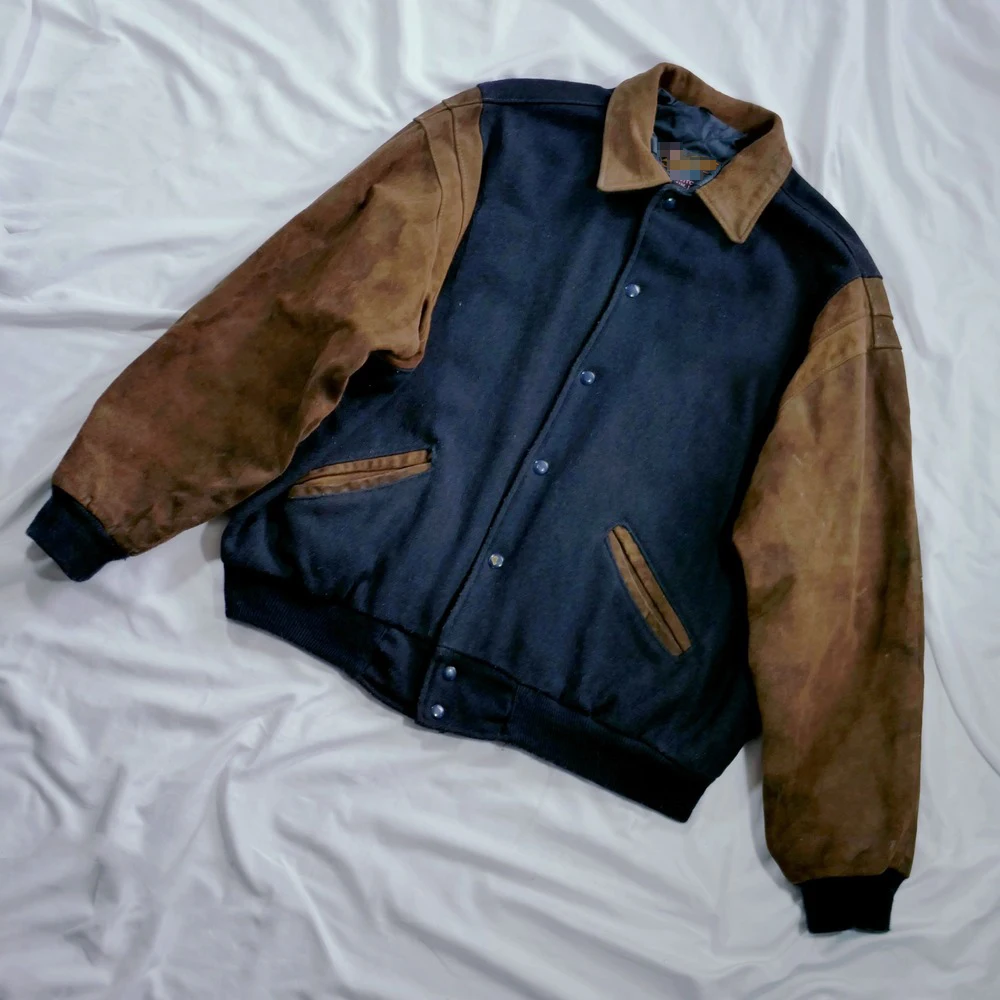 DCY Men's Embroidered Jacket Men's Streetwear Jacket Suede Jacket Men Jacket Who