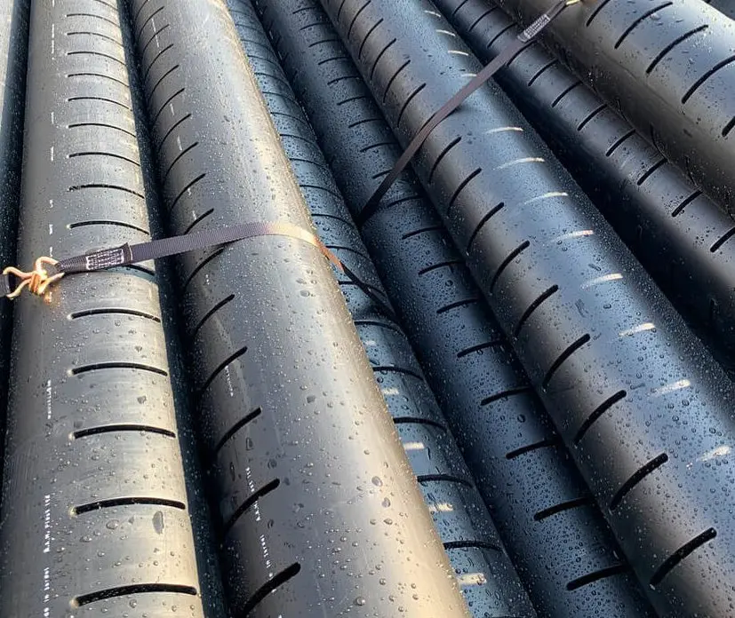 Iso 4427 Standard Hdpe Perforated Pipe Hdpe Plastic Perforated Drainage