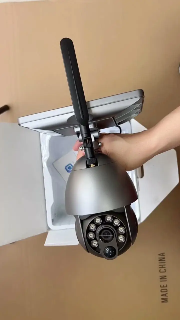 Купольная камера PTZ с ночным видением на солнечной батарее Wi-Fi 4G 4
