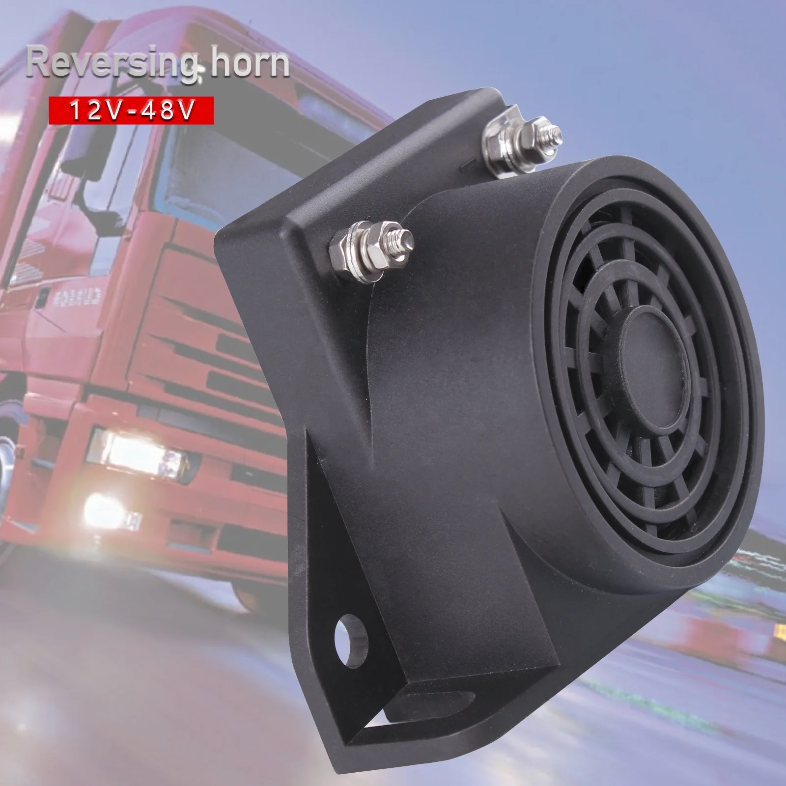 FARBIN Truck Back-up Alarm 105dB 12V/48V Car Reverse Horn BIBI Buzzer Warning Alarm Siren Waterproof Industrial Heavy-Duty Backup Warning Square Alarm Reversing Horn - Walmart Supplies - View #5