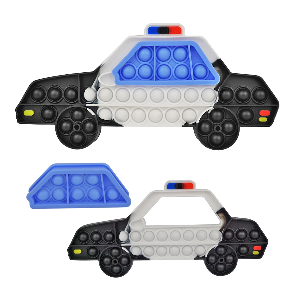 Новые игрушки для транспортных средств, вертолет, полицейский автомобиль, пуш-ап-пузырь, игрушка-антистресс для облегчения беспокойства и снятия стресса