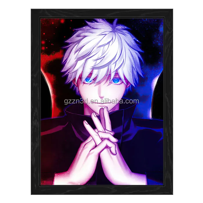 2022 линзовидный 3D аниме постер ПЭТ пластиковая модель украшения дома оптом