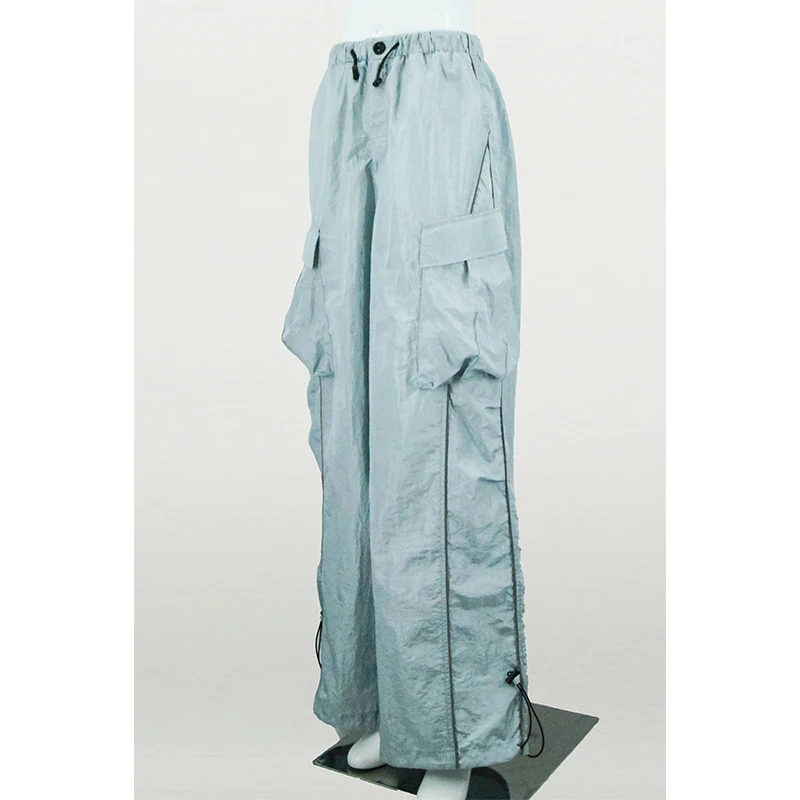 Women's Wide Leg Jumpsuit Summer Loose Fit Floor Length Overalls Sun Protection Long Pants with Adjustable Straps