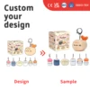 Porte-clés en peluche personnalisé