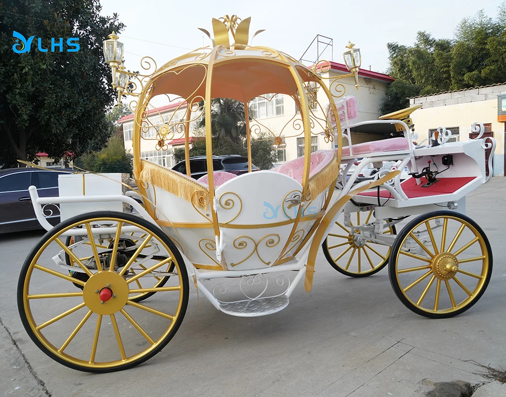 Limousine Elegant Wedding Electric Horse Cart Sightseeing Vacationg Car ...