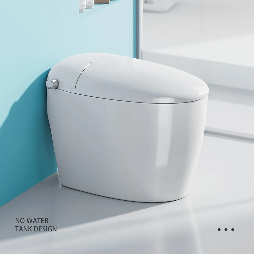 Modern egg shape auto sensor one piece intelligent toilet bowl bathroom electric wc toilet egg round smart toilet