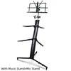black-Music Stand+Mic Stand