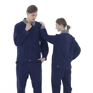 Factory Supply Men Industrial Workwear Custom Mechanic Work Jacket and Pant