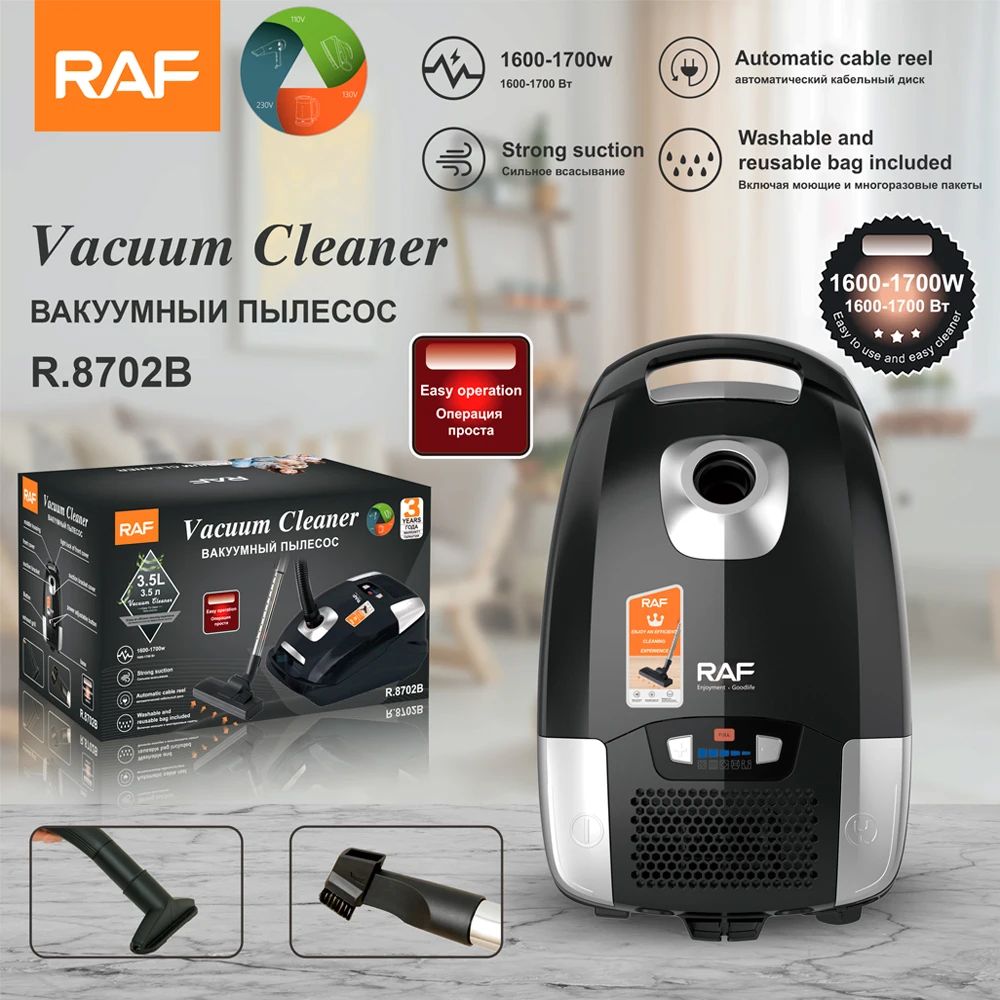 RAF Multifunction Home Super Power Dry Electric Vacuum Cleaner Bagged Canister Vacuum Cleaner