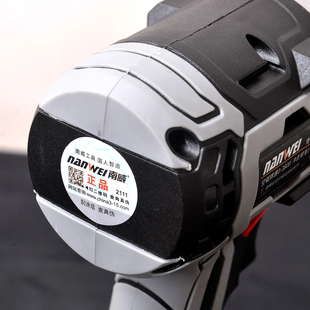 Heavy duty 900n.m High Torque Electric Bolt Tighten Machine Torque Wrench 3000mAh Li-ion Electric impact wrench tool box