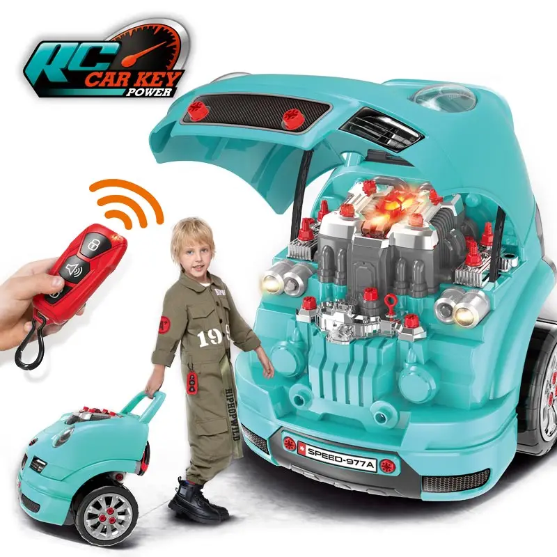 Amazon DIY интеллигентая (ый) стволовых игрушки Электрический Инфракрасный RC ключи сборка двигателя автомобиля игрушка 61 шт