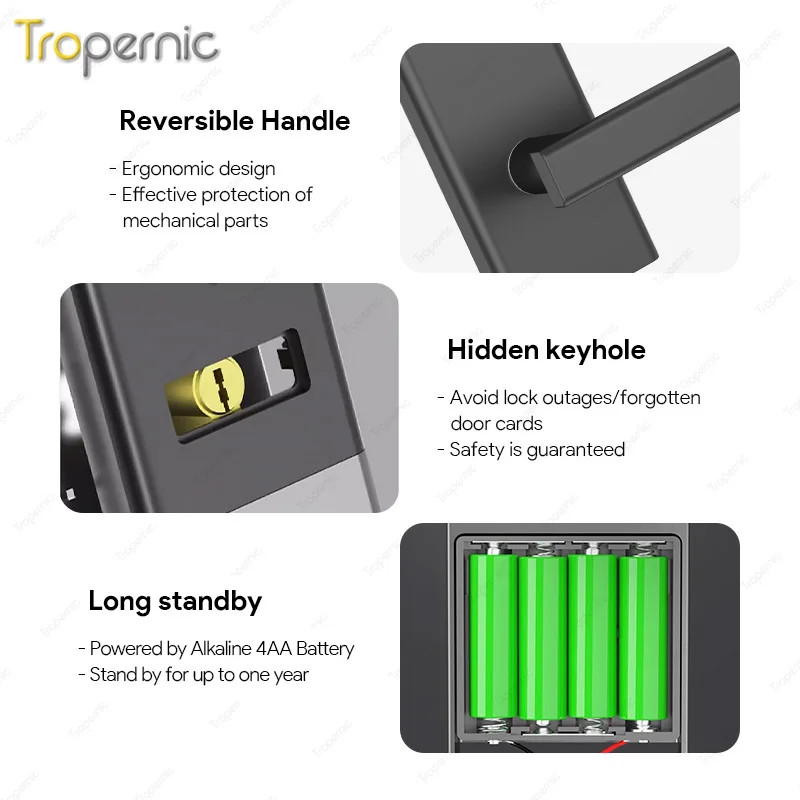Intelligence Key Card Safe System Stainless Steel Electronic Rfid Room Security Door Smart Hotel Locks