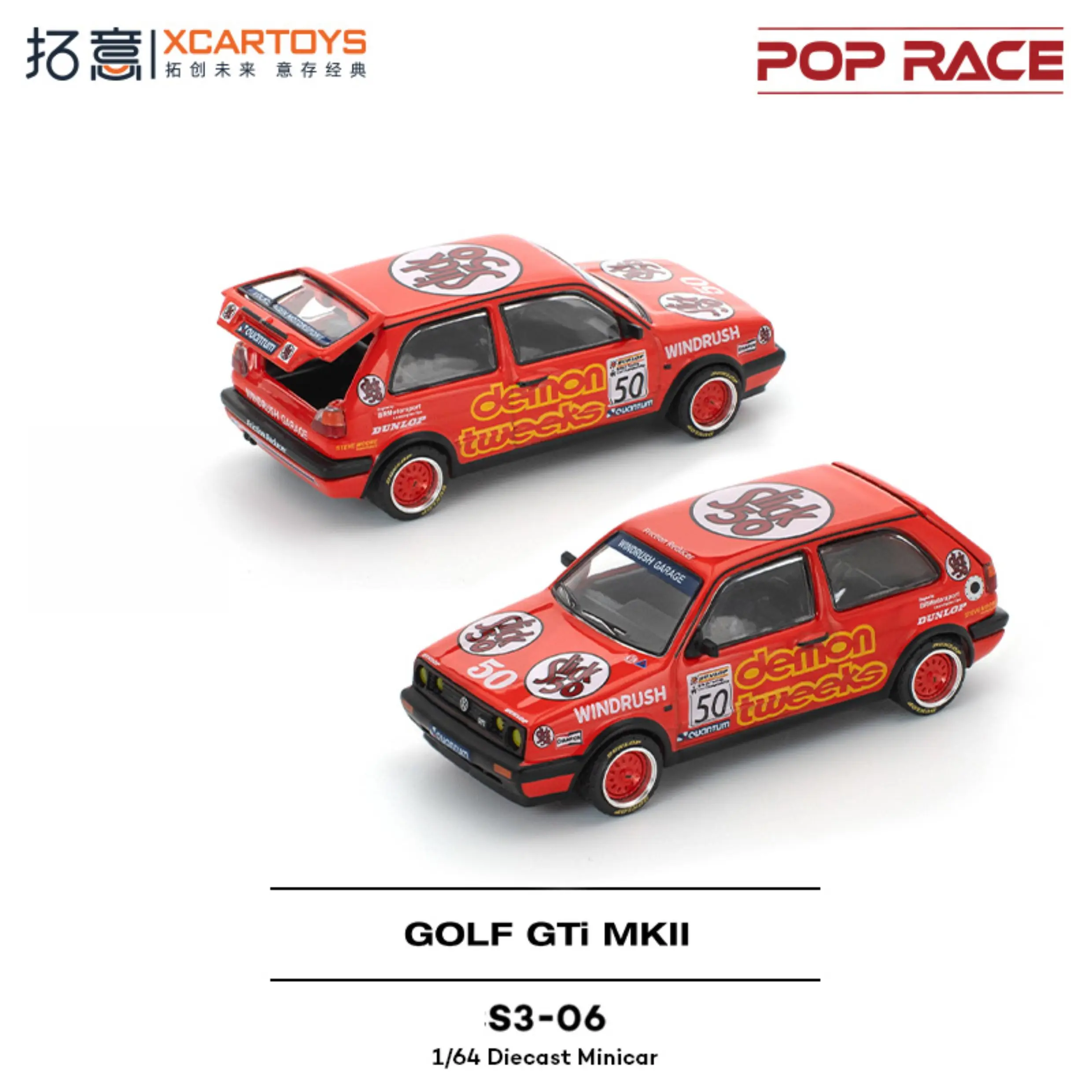 XCARTOYS POPRACE 1/64 RWB 997 Car Alloy Toys - Diecast Metal Model