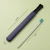 316  quot;Fu quot; Character Chopsticks, 1 pair, portable pack [Blue]