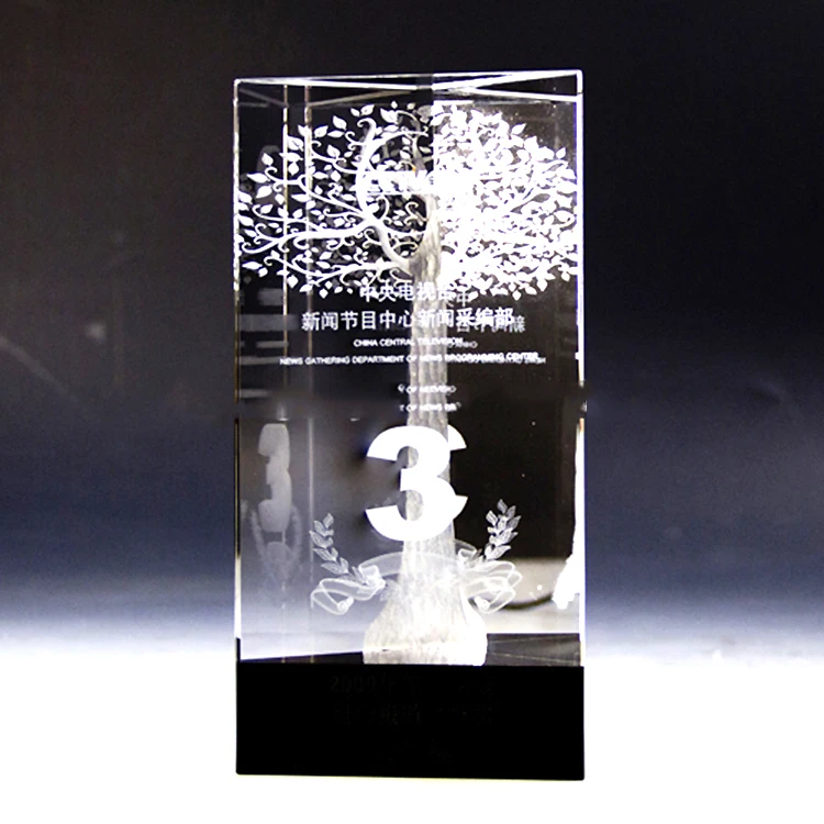 Wholesale Different Crystal Trophy Three Trophy And Awards Office Decoration Gifts