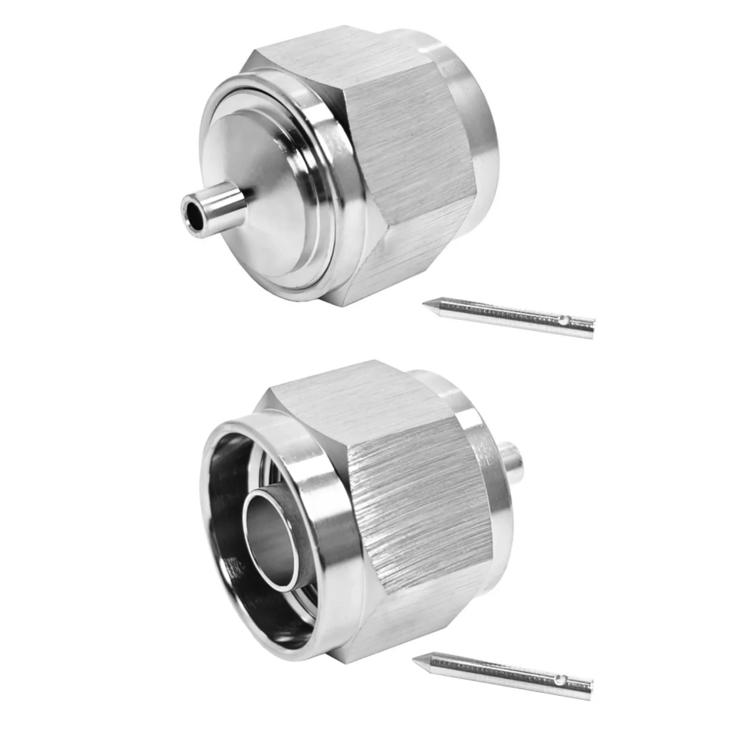 Factory 50Ohm Soldering Connector N Type Male Plug Connector Solder Pin for RG405 086 SS405 Cable RF Coaxial Connectors in Stock