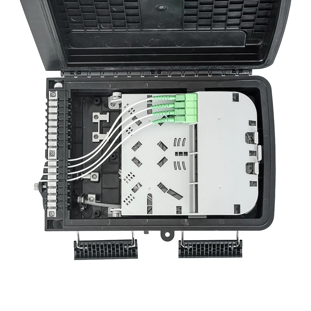FEITIAN Eti Distribution Box Splitter Caja Nap Ftth Optical Fiber Splice Closure Terminal Box Fiber Optic Cable Tester Red Light