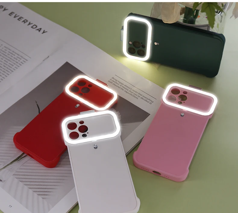 Заполняющий свет чехол для телефона фото светодиодный свет для селфи чехол для iPhone 12 pro max