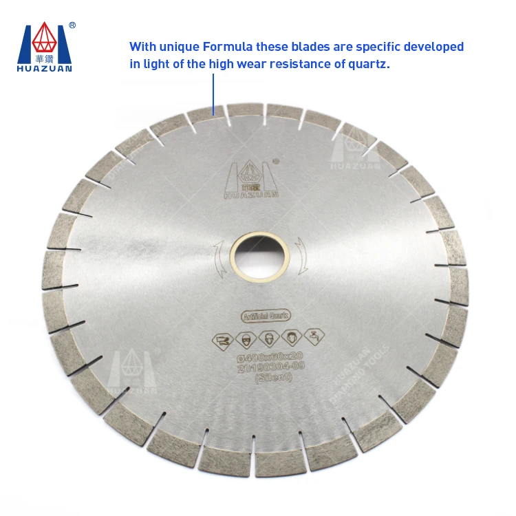 Huazuan Silent Type Diamond Saw Blade For Quartz Artificial Stone Buy