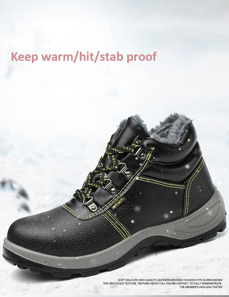 Anti-puncture Warm Safety Shoes For Men Women High Quality Steel Toe ...