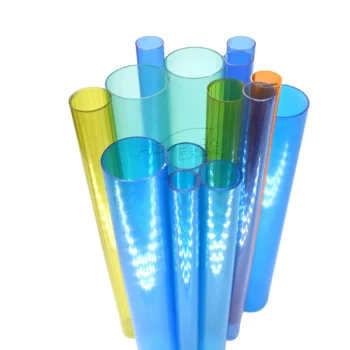 high quality customizable colorful transparent plastic Round PVC tube ABS toy tubes plastic PVC ABS Pulling tube