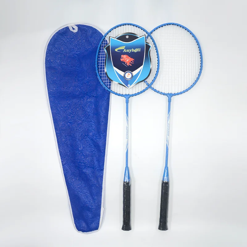 Wholesale High Quality Badminton Racket  Steel Iron Training Badminton Racket For Beginner