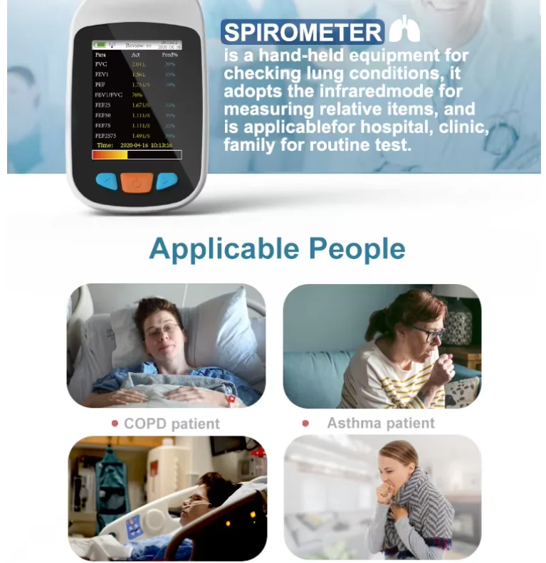 JYTOP SP70B Spirometer New Product Portable Spirometer Cheap Price