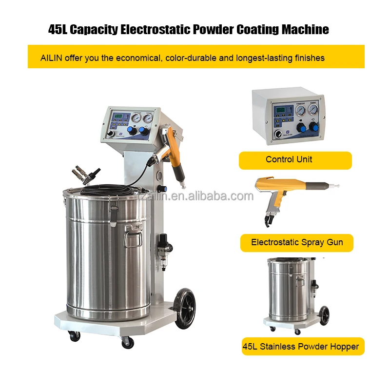 Ailin Factory Electrostatic Environmental Power Coating Set Kit Package