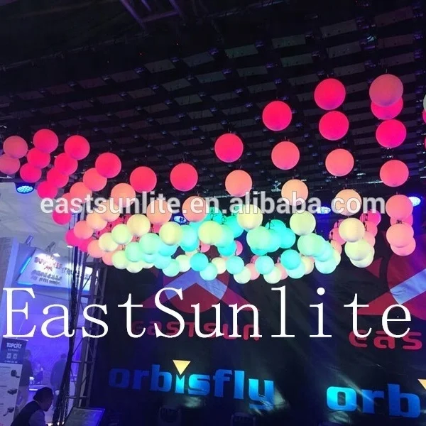 Hight Quality DMX Winch and Globe LanternLED Stage Lights Kinetic Lift Machine RGB Color Ball Sphere