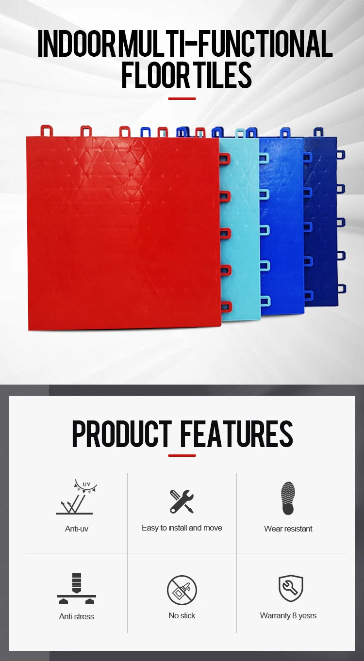 Best Quality Indoor Inline Hockey Court Pp Floor Tiles Portable Roller