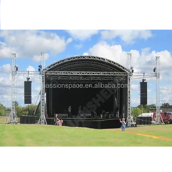 Long Span Strong Load Capacity Outdoor Indoor Event Concert Performance Stage Arch Roof Truss