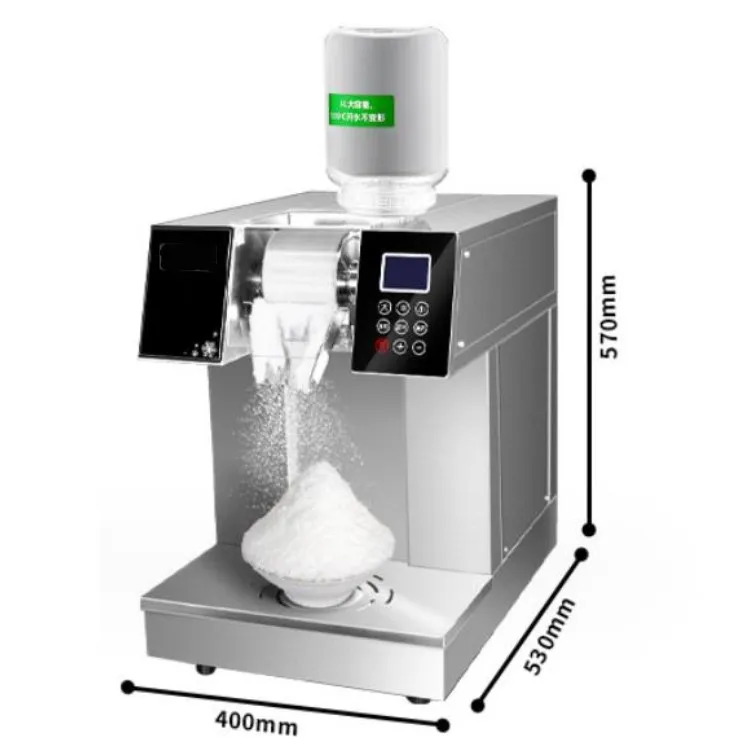 Snowflake Shaved Ice Machine Snow Shaving Ice Flake Making Bingsu Machine